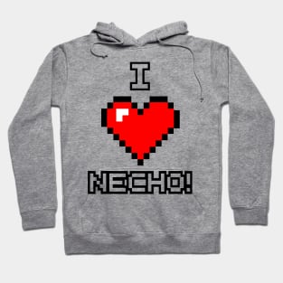 I Love Necho System 8 Bit Heart Hoodie